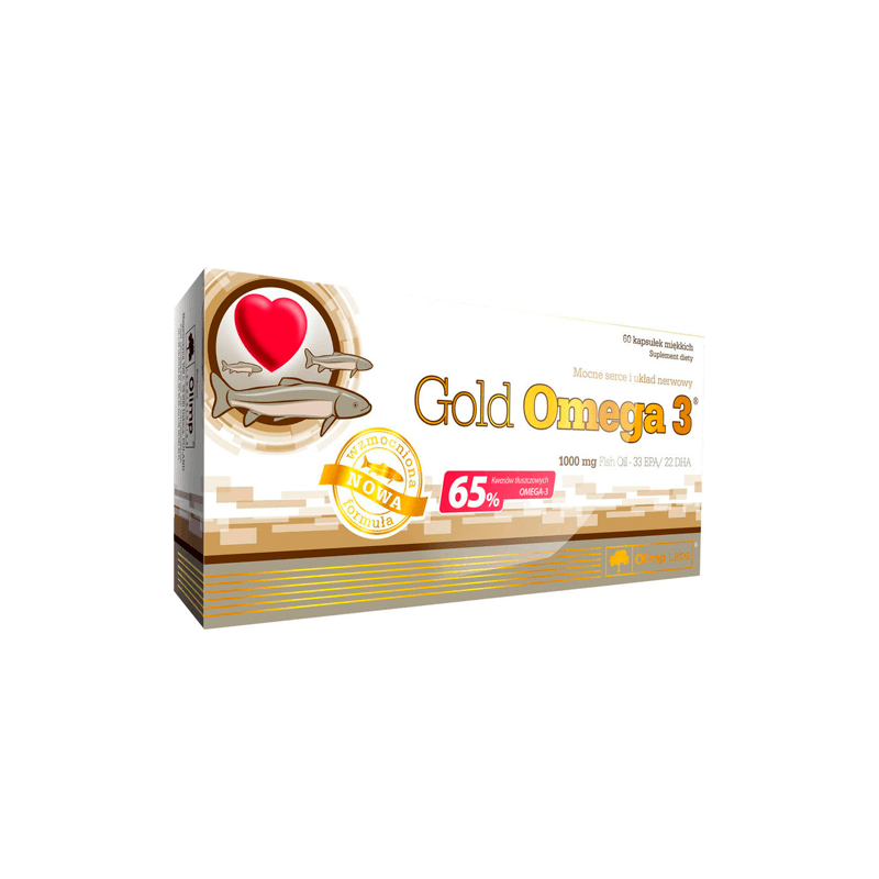 Gold Omega-3 65%, 1000 мг, Olimp, 60 капсул