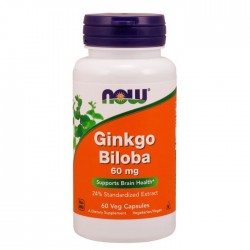 Now Foods Ginkgo Biloba 60 mg (60 вег. капс.)