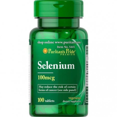 Selenium, Puritan's Pride, 100 мкг, 100 таблеток