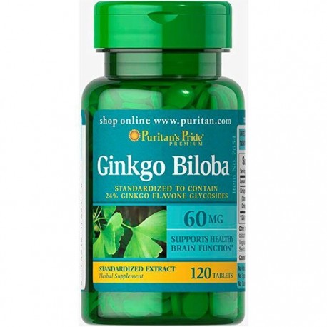 Puritan's Pride Ginkgo Biloba 60 мг (120 капс.)