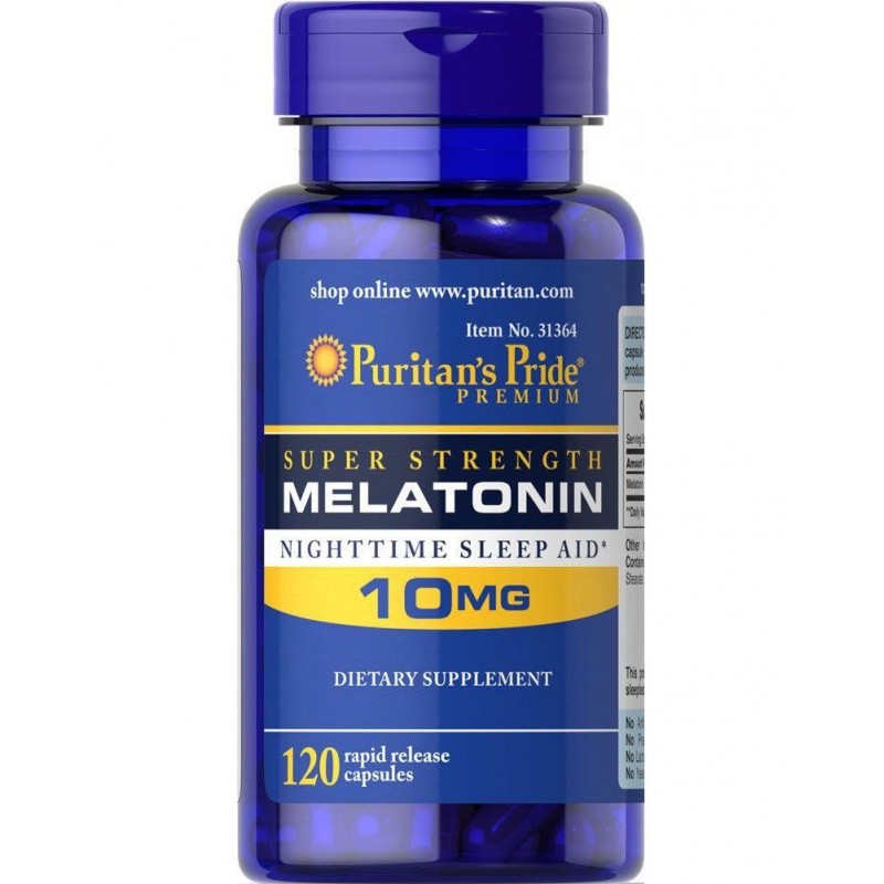 Puritan's Pride Melatonin 10 мг (120 капс.)