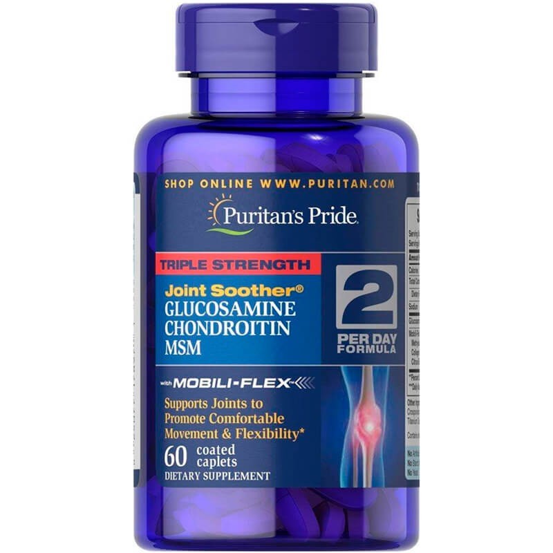 Puritan's Pride Triple Strength Glucosamine Chondroitin MSM (60 капс.)