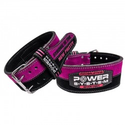 Пояс для пауэрлифтинга Power System PS-3850 Strong Femme Black/Pink