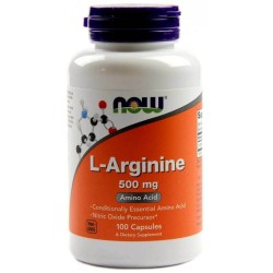 Now Foods, L-Аргинин, 500 мг, 100 капсул
