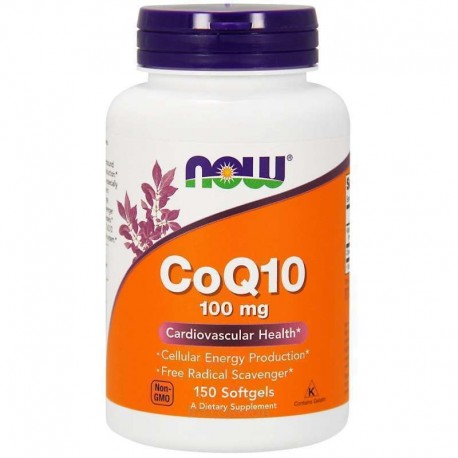 CoQ10, Коэнзим, Now Foods, 100 мг, 150 капсул