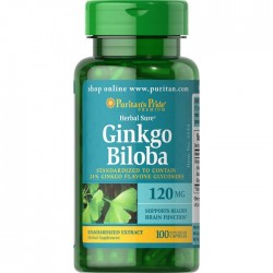 Puritan's Pride Ginkgo Biloba Standardized Extract 120 мг (100 капс.)