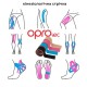 Кинезиологический тейп OPROtec Kinesiology Tape 5cм*5м
