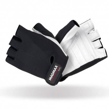 MadMax Gloves Basic MFG-250 (L) White/Black