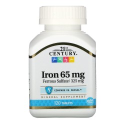 21st Century, Iron 65 мг (120 таблеток)