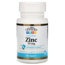 21st Century, Zinc 50 мг (60 таблеток)