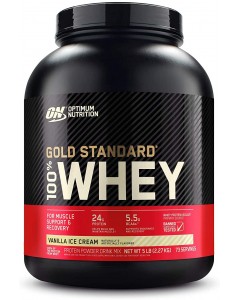 100% Whey Gold Standard, Optimum Nutrition, 2.27 кг, ванильное мороженое