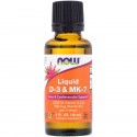 Liquid Vitamin D-3 & MK-7, Now Foods, 30 мл