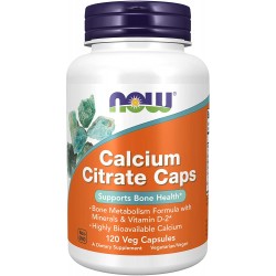 Now Foods, Calcium Citrate Caps, 120 Veg Capsules