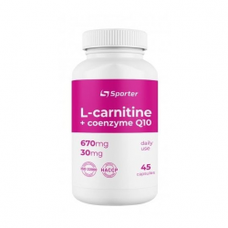 Sporter L-carnitine 670мг + CoQ10 30 мг (45 капс)