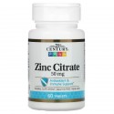 21st Century, Zinc Citrate 50 мг, 60 таблеток