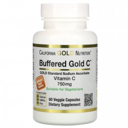 Buffered Gold C 750 мг, California Gold Nutrition, 60 капсул