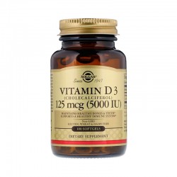 Solgar, Vitamin D3 125 mcg (5000 iu) 60 вег. капсул