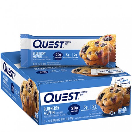 Quest Protein Bar 60g blueberry muffin