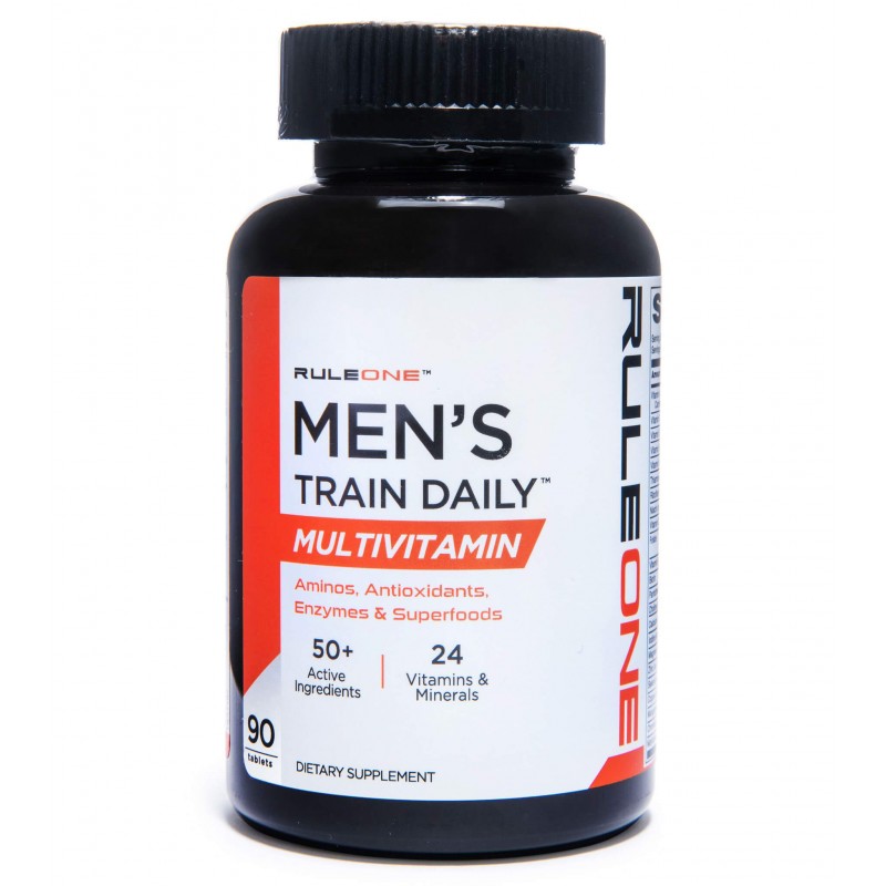 Мужские витамины, Men's Train Daily, Rule1, 90 таблеток