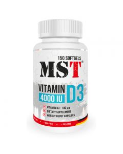 MST Vitamin D3 4000 IU, 150 капсул