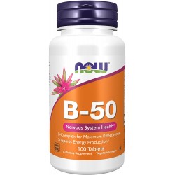Витамин B, B-50, Now Foods, 100 таблеток