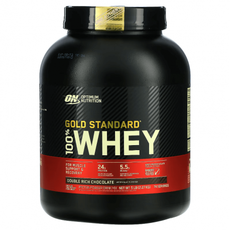 100% Whey Gold Standard, Optimum Nutrition , 2.27 кг, двойной шоколад