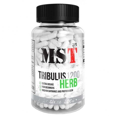 Трибулус, Tribulus Herb 1200 mg, MST, 90 капсул