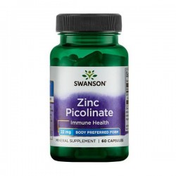 Zinc Picolinate, Swanson, 22 мг, 60 капсул