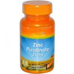 Zinc Picolinate, Thompson, 25 мг, 60 таблеток