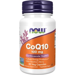 CoQ10, Коэнзим, Now Foods, 100 мг, 30 капсул