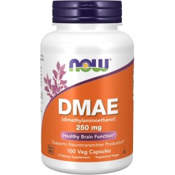 DMAE, Now Foods, 250 мг, 100 капсул