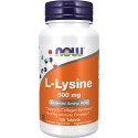 Лизин, L-Lysine, Now Foods, 500 мг, 100 таблеток