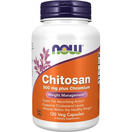 Хитозан, Chitosan, Now Foods, 500 мг, 120 капсул