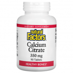 Calcium Citrate, Natural Factors, 350 мг, 90 таблеток