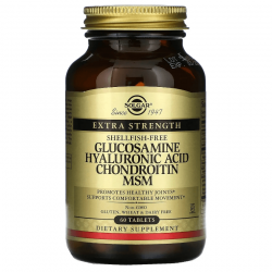 Glucosamine Hyaluronic Acid Chondroitin MSM, Solgar, 60 таблеток