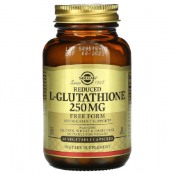 L-Glutathione, Solgar, 250 мг, 60 капсул