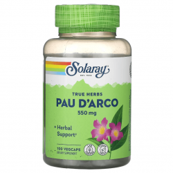 Pau D'Arco, Solaray, 550 мг, 100 капсул