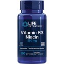Vitamin B3 Niacin, Life Extension, 500 мг, 100 капсул