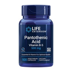 Pantothenic Acid, Vitamin B-5, Life Extencion, 500 мг, 100 капсул