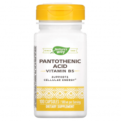 Pantothenic Acid, Nature's Way, 250 мг, 100 капсул