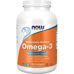 Omega-3, Now Foods, 1000 мг, 500 капсул