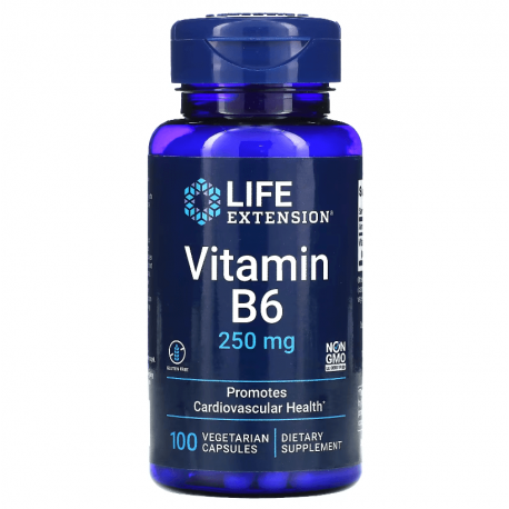 Vitamin B6, Life Extencion, 250 мг, 100 капсул
