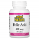 Folic Acid, Natural Factors, 400 мкг, 90 таблеток
