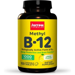 Methyl B-12, Jarrow Formulas, лимон,1000 мкг, 100 пастилок