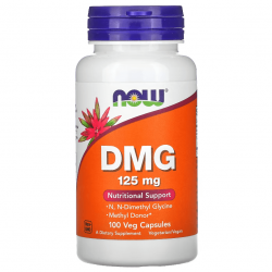 DMG, Now Foods, 125 мкг, 100 капсул