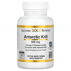 Antartic Krill, California Gold Nutrition, 500 мг, 120 капсул