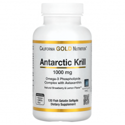 Antartic Krill, California Gold Nutrition, 1000 мг, 120 капсул