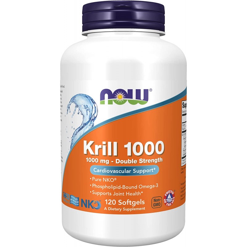 Krill Oil, Now Foods, 1000 мг, 120 капсул