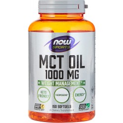 MCT Oil, Now Foods, 1000 мг, 150 капсул