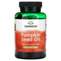 Pumpkin Seed Oil, Swanson, 1000 мг, 100 капсул